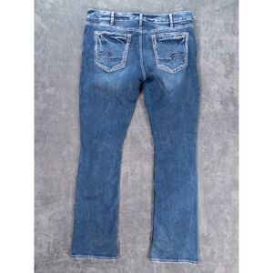 Silver Jeans Avery Slim Boot Cut Jeans Size 20 W38 L37 Distressed Tall Curvy